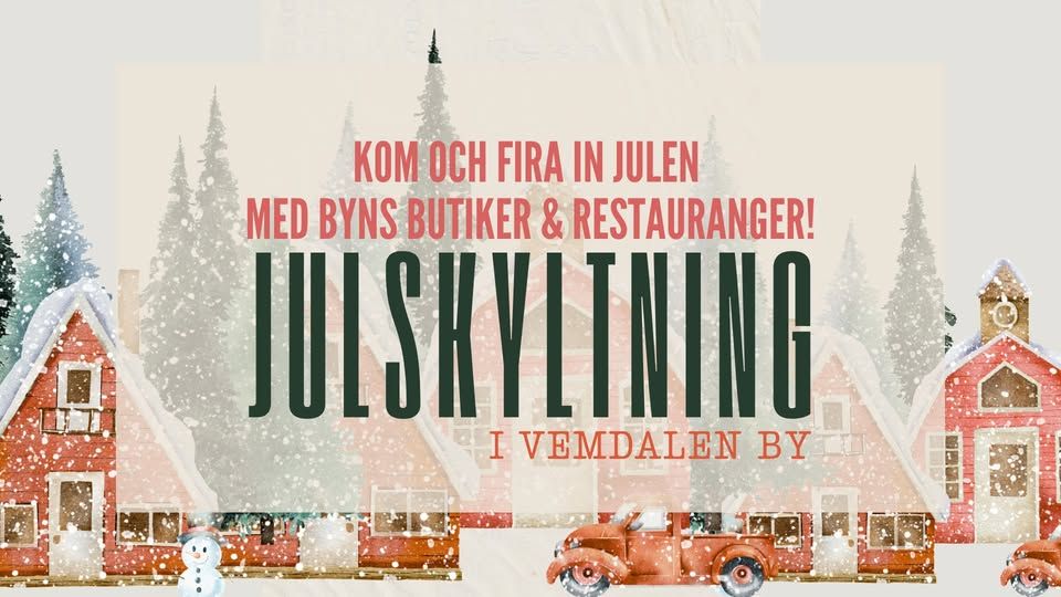 JULSKYLTNING.