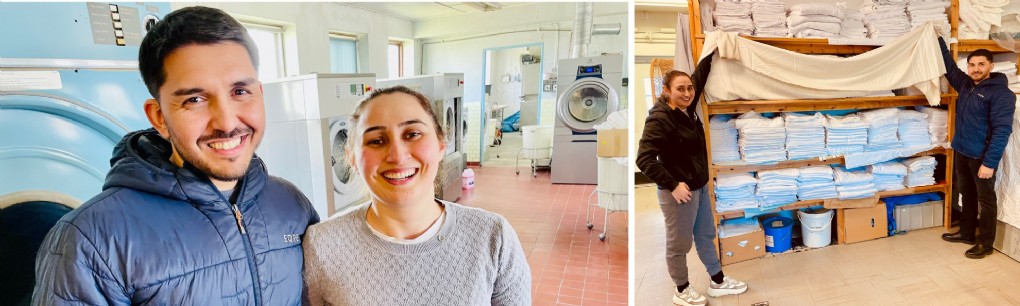 PARET TAR ÖVER TVÄTTERI